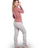 Утеплённые брюки женские дудочки трёхнитка БТН-02 серый - фото 2