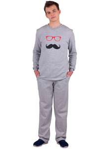 Пижама мужская  ПНМ-01 серый + вид 01 - фото Пані Яновська