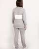 Пижама женская брюки кофта длинный рукав начёс ПНЖ-03 серый - фото 2