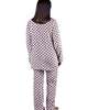 Пижама женская брюки кофта длинный рукав велсофт ПМЖ-01 абстракция 478 - фото 2