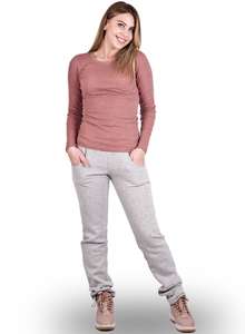 Утеплённые брюки женские дудочки трёхнитка БТН-02 серый - фото Пані Яновська