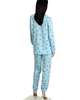 Пижама женская брюки кофта длинный рукав КК-04-02 абстракция 410 - фото 2