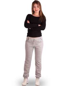 Утеплённые брюки женские на манжете трёхнитка БТН-03 серый - фото Пані Яновська
