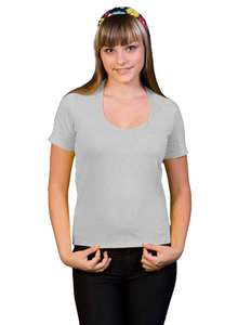 Женская футболка короткий рукав стрейч ФЖ-05 серый - фото Пані Яновська