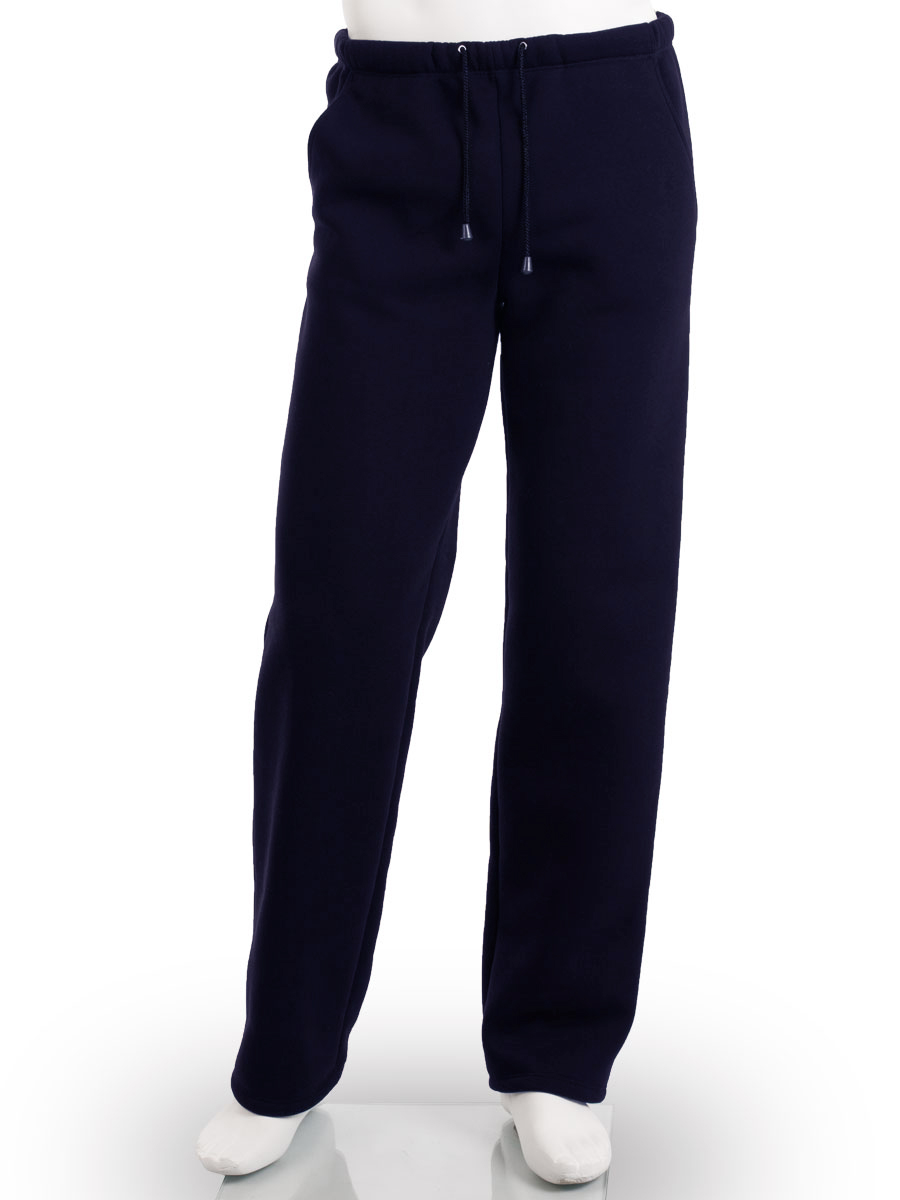 Спортивные брюки мужские тёплые трёхнитка БТН-01 тёмно-синий - фото 2