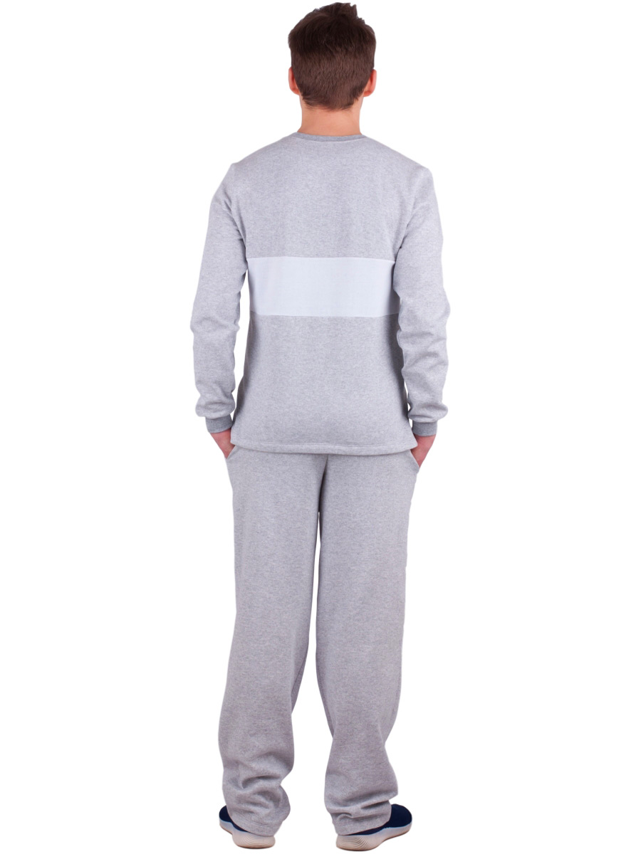 Пижама мужская ПНМ-02 серый - фото 3
