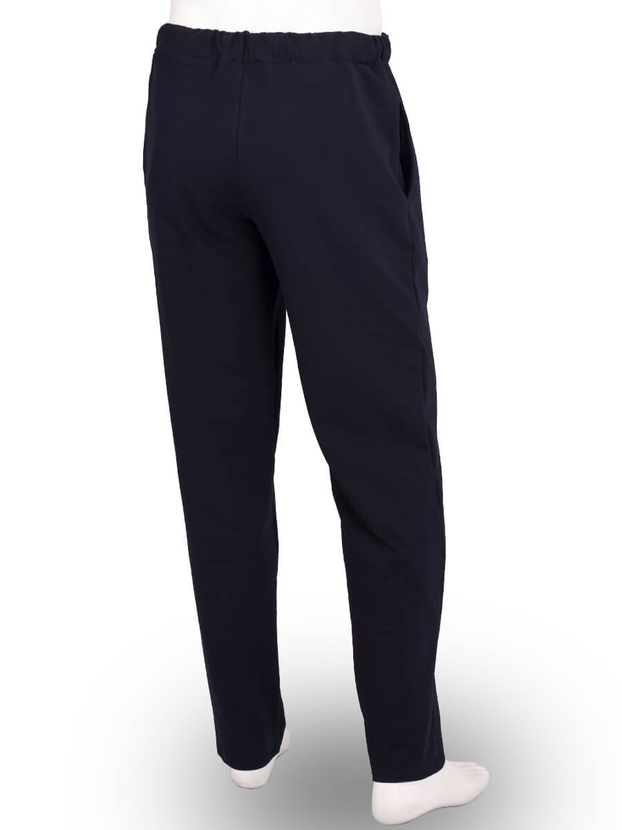Спортивные штаны мужские футер-стрейч БФ-04 тёмно-синий - фото 2