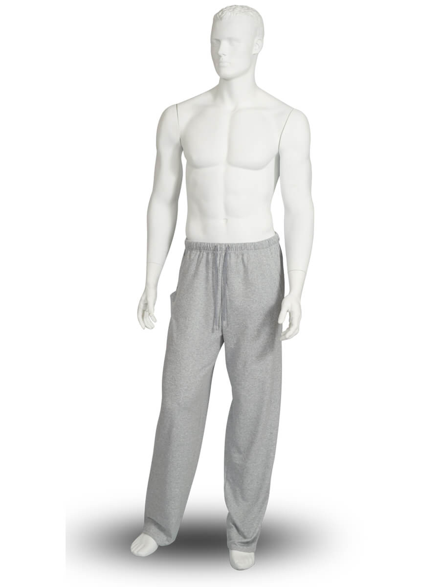 Спортивные брюки мужские тёплые трёхнитка БТН-01 серый - фото 1